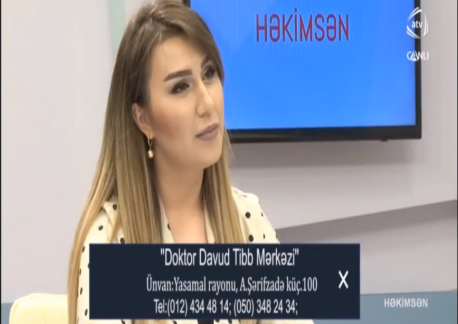 Dr. Ülviyyə Qüdrətova - Vaginizm 02.04.2019 "Həkimsən" verlişi
